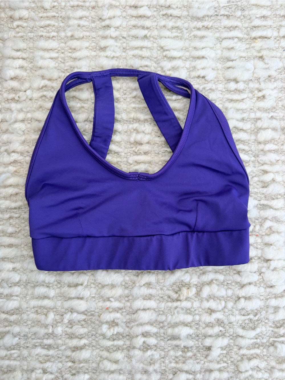 Balera Girls Purple Strappy Back Dance Crop Top LC Large Child